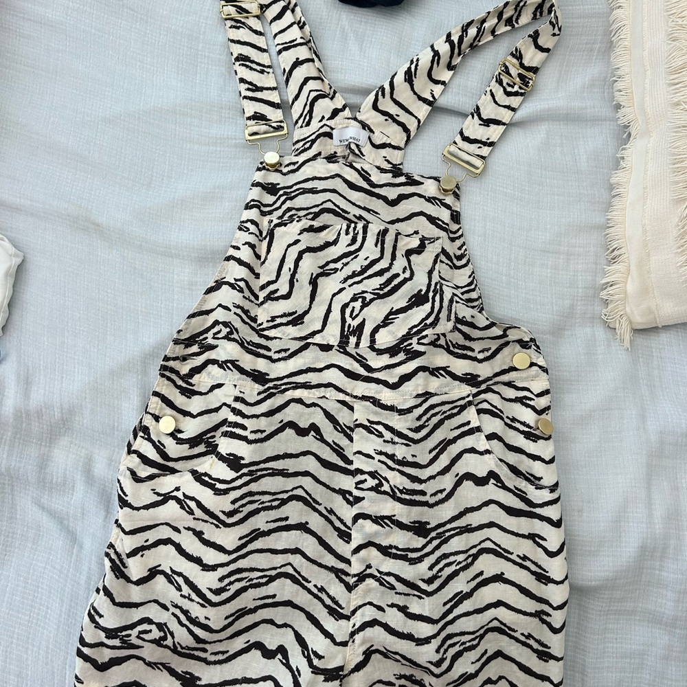 WeWoreWhat Zebra Print Jumpsuit